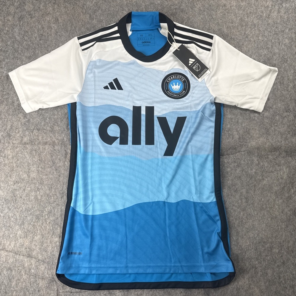 Adidas Charlotte FC 24/25 Home Authentic Jersey Slim Fit Men's Size XS HZ6174